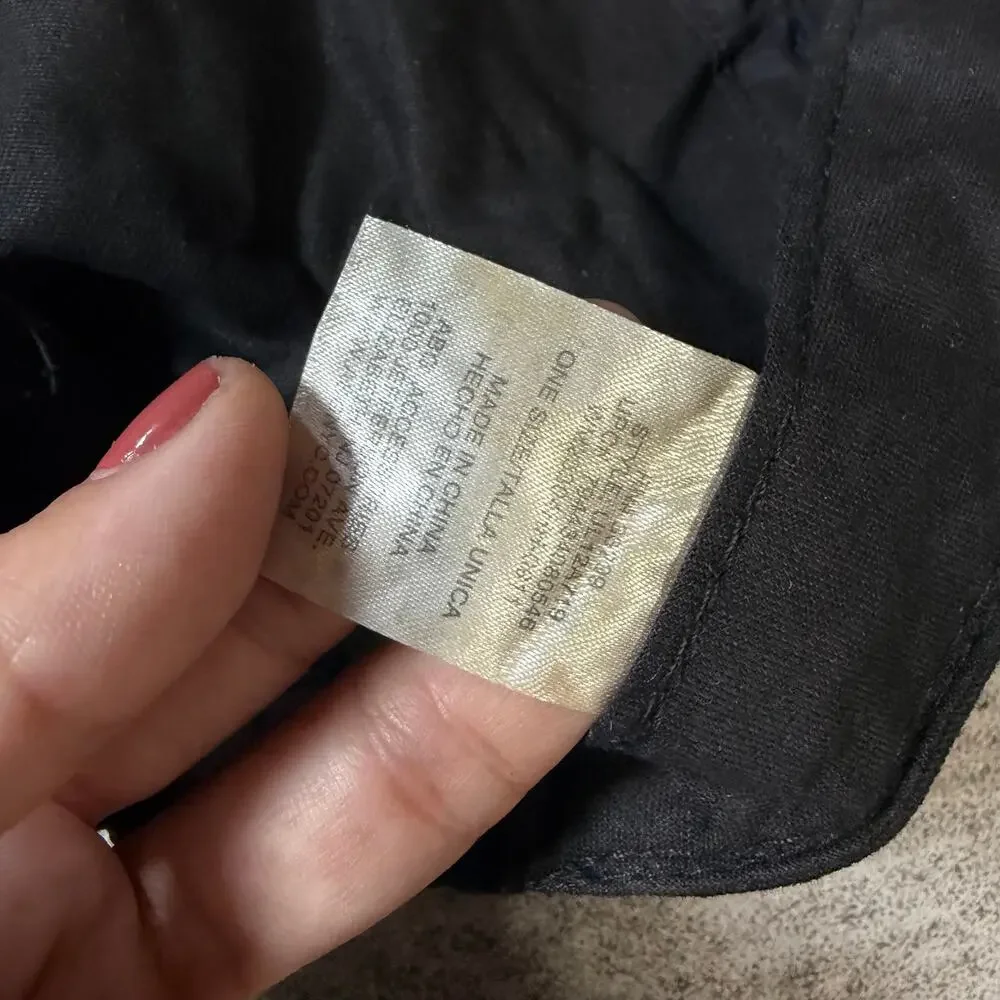 Black Butterfly Metallic Y2k Cap